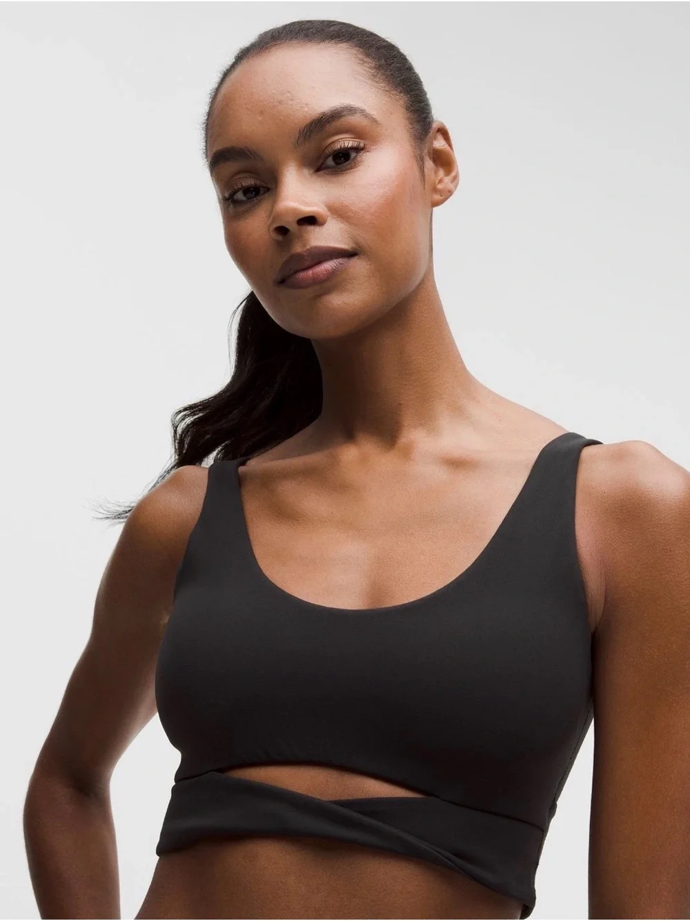 Lululemon Set | Nulu Twist-Front Scoop-Neck Bra & Legging | Black